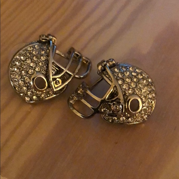 N/A Jewelry - Glamour Football helmet stud earrings